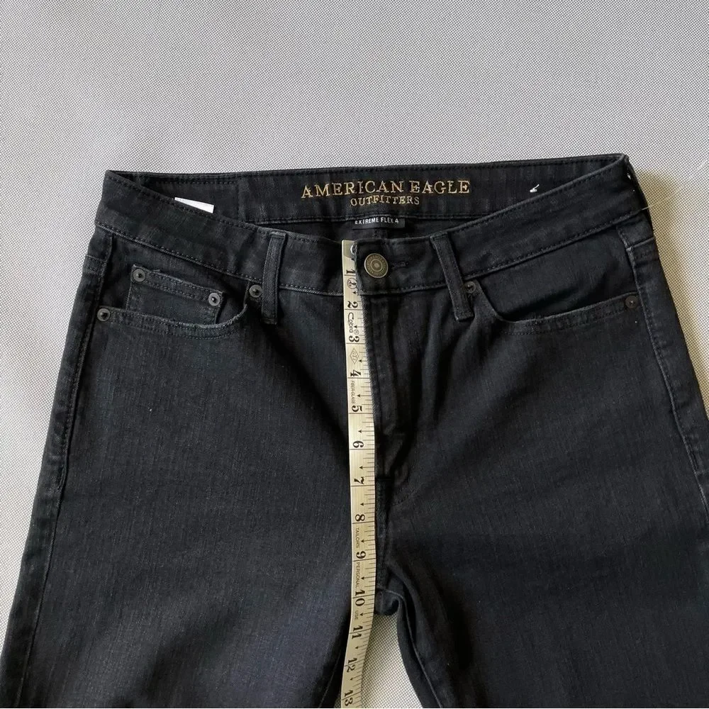 American Eagle New Extreme Flex 4 Black Slim Denim Jeans Men’s Size 30x30